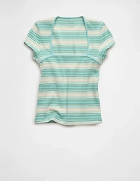 AE Square Neck Hey Baby Tee