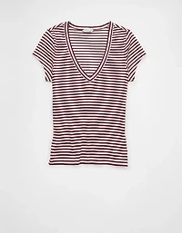 AE V-Neck Textured T-Shirt