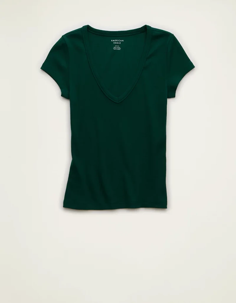 AE V-Neck Hey Baby Tee