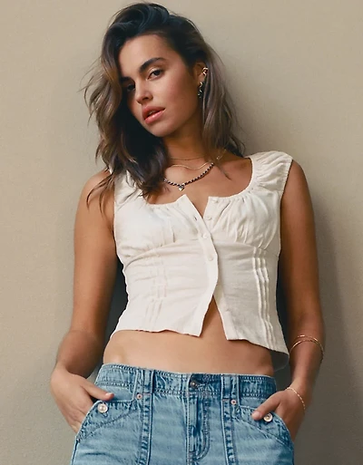 AE Sunchaser Button-Up T-Shirt
