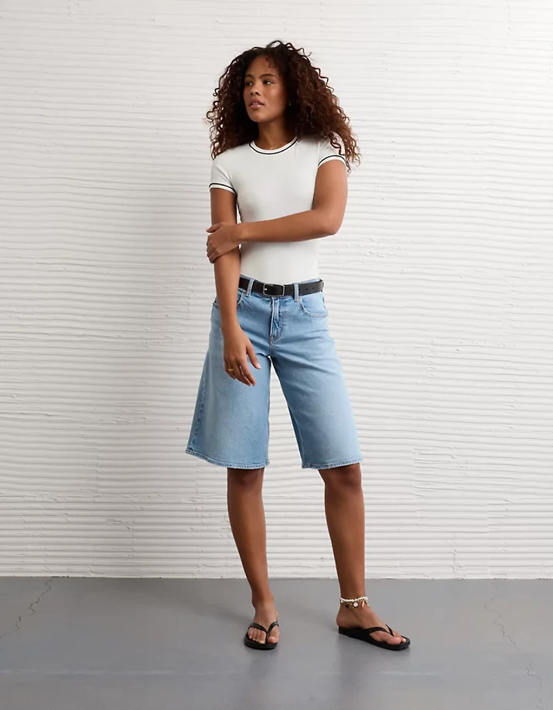 AE Tipped Crew Neck Bodysuit