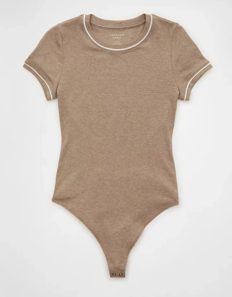 AE Tipped Crew Neck Bodysuit