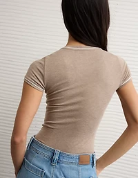 AE Tipped Crew Neck Bodysuit