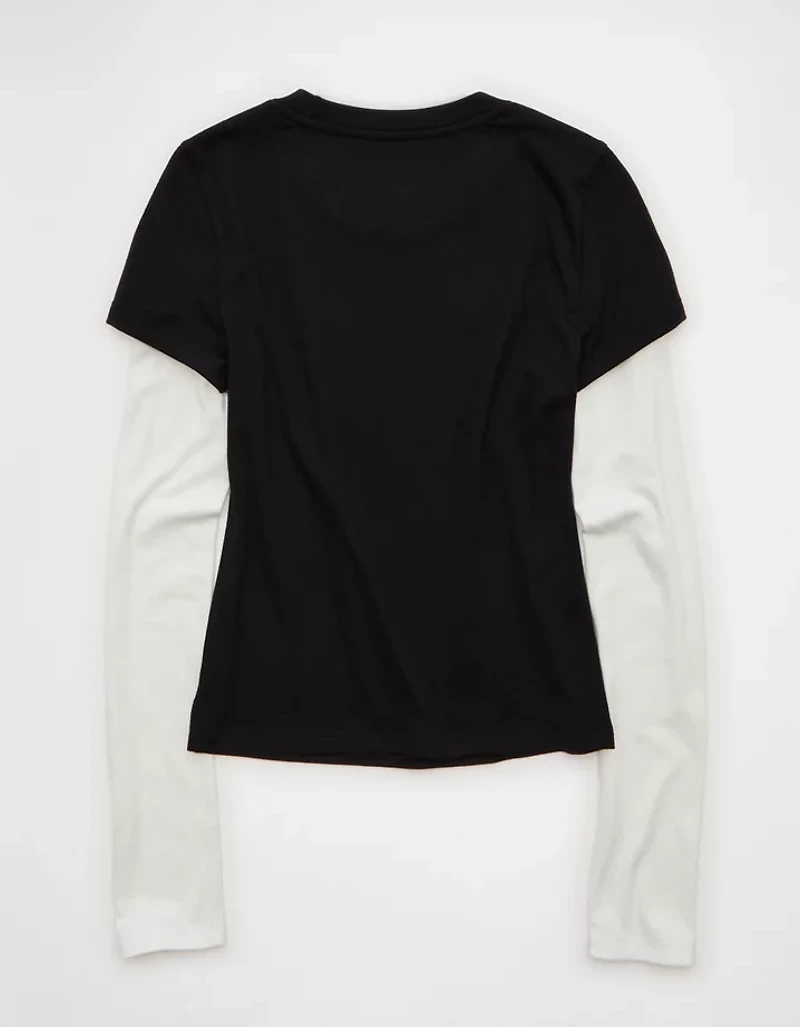 AE Double-Layered Long-Sleeve T-Shirt