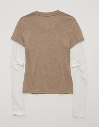AE Double-Layered Long-Sleeve T-Shirt