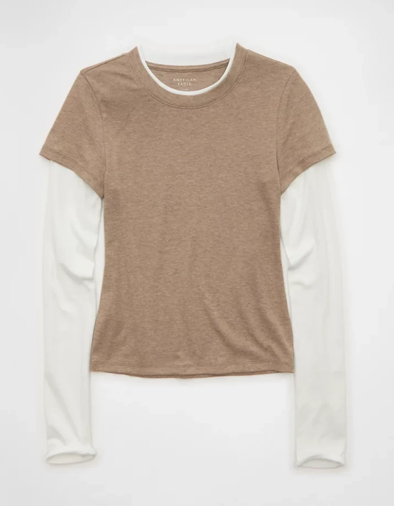 AE Double-Layered Long-Sleeve T-Shirt