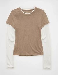 AE Double-Layered Long-Sleeve T-Shirt