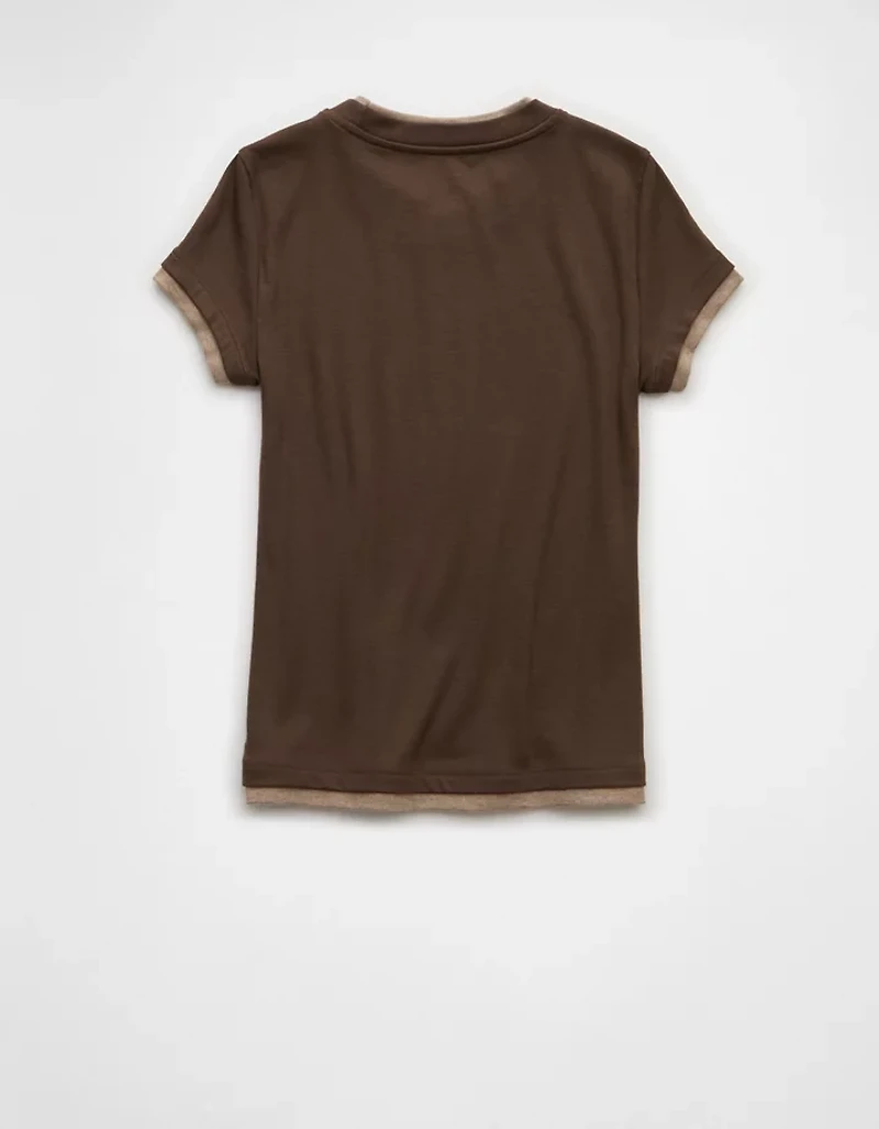 AE Double-Layered Short-Sleeve T-Shirt