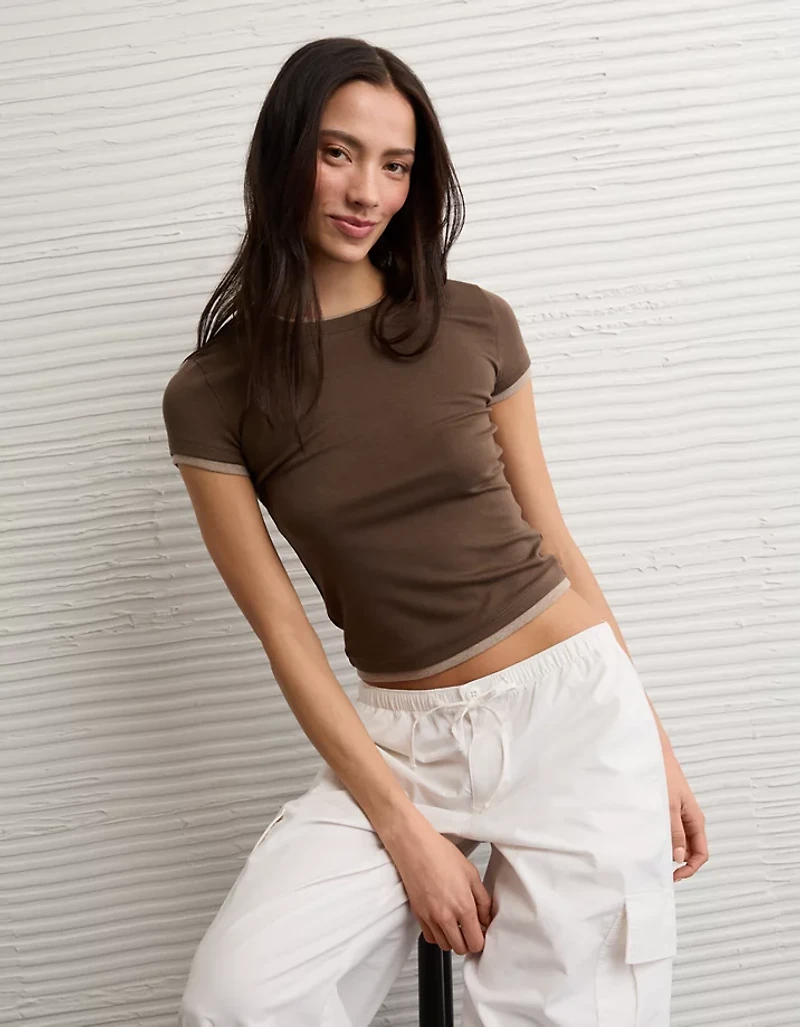 AE Double-Layered Short-Sleeve T-Shirt