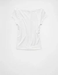 T-shirt à manches courtes et encolure bateau AE