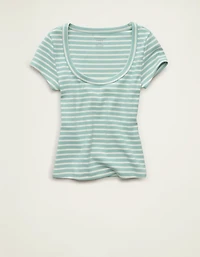 AE Scoop Neck Hey Baby Tee