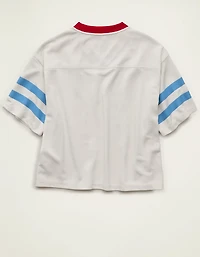 AE V-Neck Americana Graphic Mesh T-Shirt
