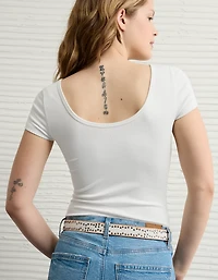 Justaucorps t-shirt à encolure échancrée AE
