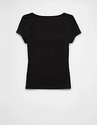 AE Square Neck Hey Baby Tee
