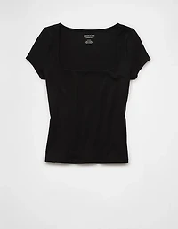 AE Square Neck Hey Baby Tee