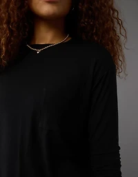 AE Soft & Sexy Long-Sleeve Pocket T-Shirt