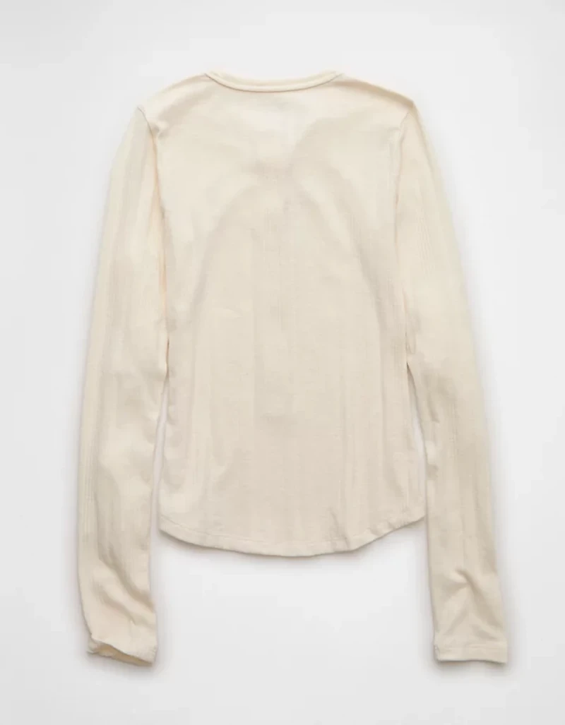 AE Long Sleeve Henley T-Shirt