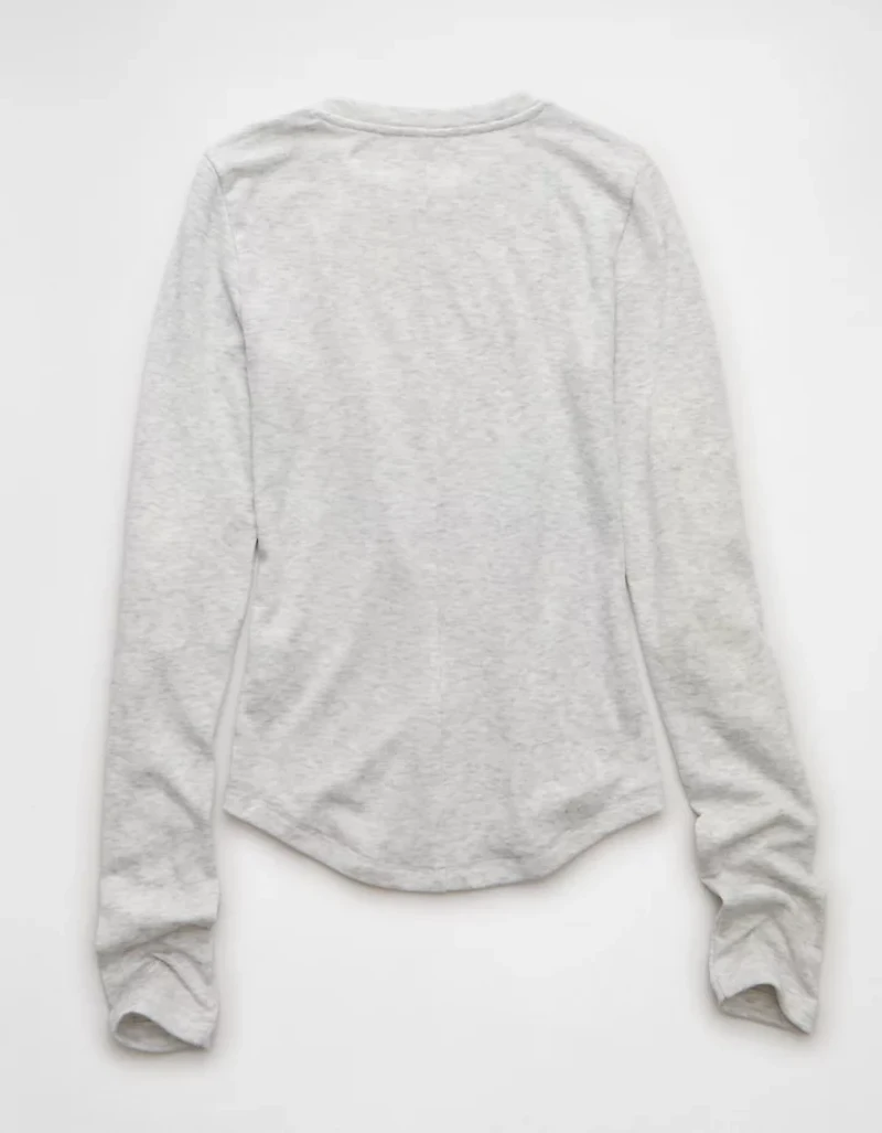AE Long Sleeve Cozy Crewneck T-Shirt