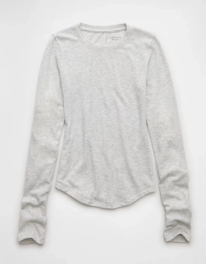 AE Long Sleeve Cozy Crewneck T-Shirt
