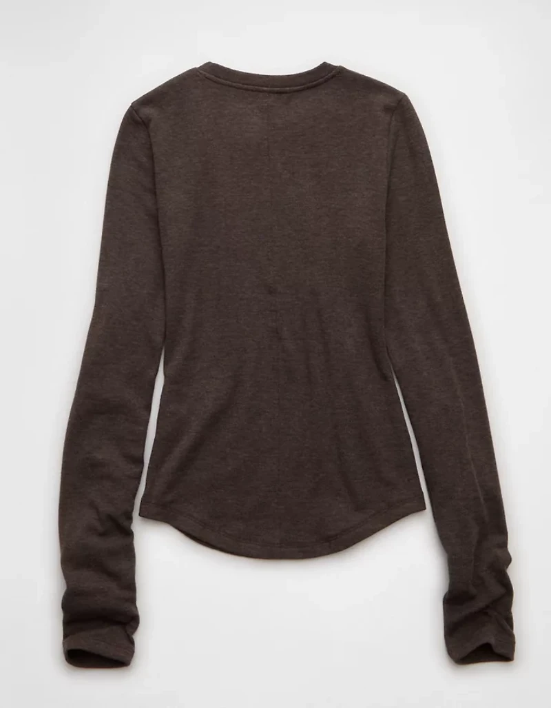 AE Long Sleeve Cozy Crewneck T-Shirt