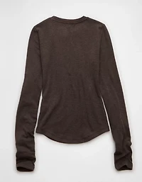 AE Long Sleeve Cozy Crewneck T-Shirt