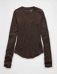 AE Long Sleeve Cozy Crewneck T-Shirt
