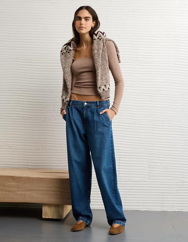 AE Long Sleeve Square Neck T-Shirt