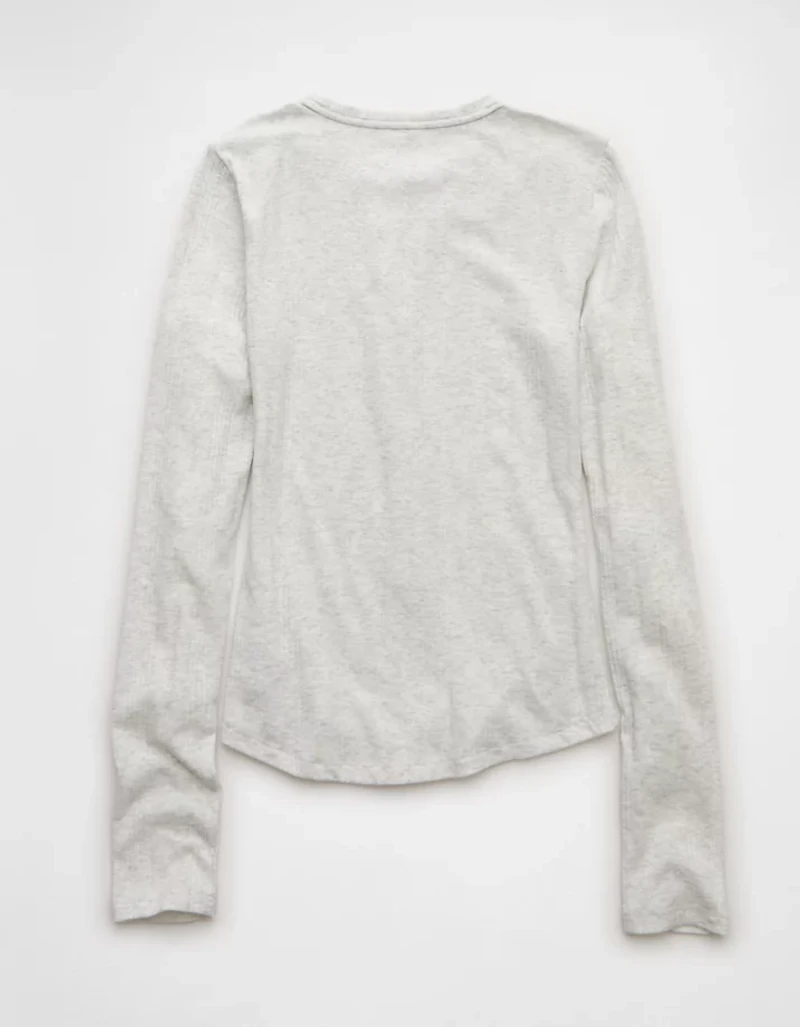 AE Long Sleeve Henley T-Shirt