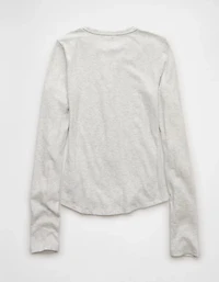 AE Long Sleeve Henley T-Shirt