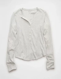 AE Long Sleeve Henley T-Shirt