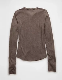 AE Long Sleeve Henley T-Shirt