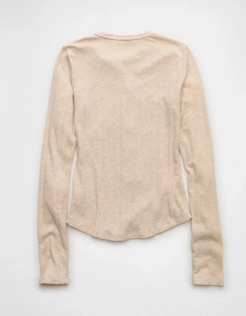 AE Long Sleeve Henley T-Shirt