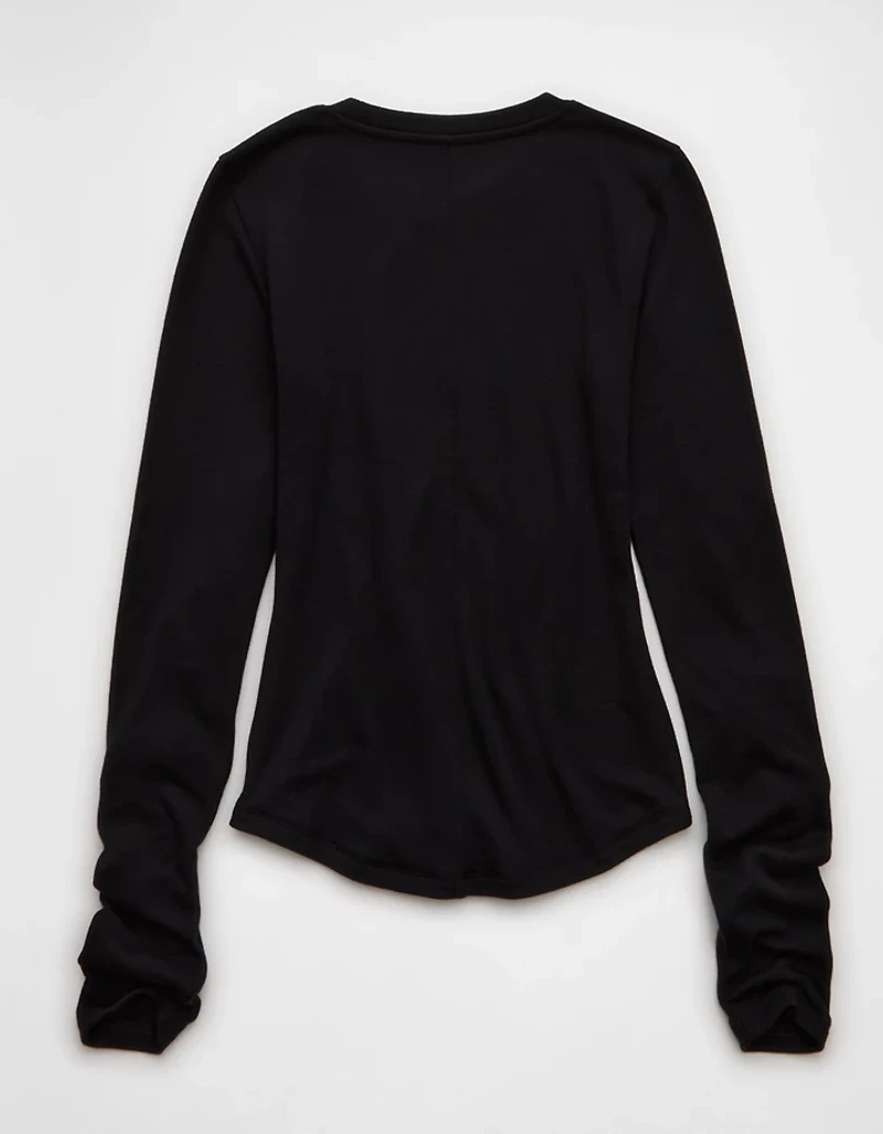 AE Long Sleeve Cozy Crewneck T-Shirt