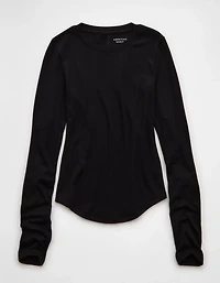 AE Long Sleeve Cozy Crewneck T-Shirt