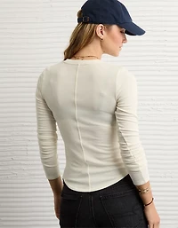 AE Long Sleeve Cozy Crewneck T-Shirt