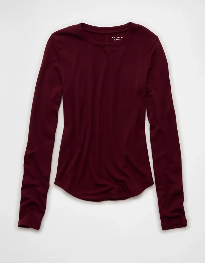 AE Long Sleeve Cozy Crewneck T-Shirt