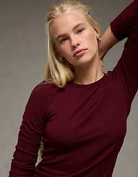 AE Long Sleeve Cozy Crew Neck T-Shirt