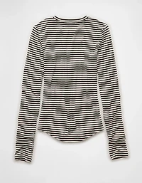 AE Long Sleeve Cozy Crewneck T-Shirt