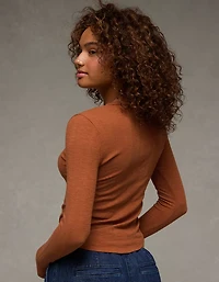 AE Long Sleeve Henley T-Shirt