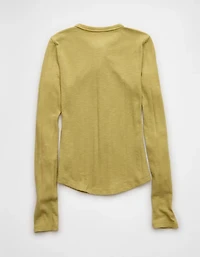 AE Long Sleeve Henley T-Shirt