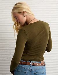 AE Long Sleeve Henley T-Shirt