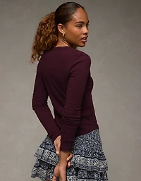 AE Long Sleeve Henley T-Shirt