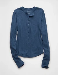 T-shirt henley à manches longues AE