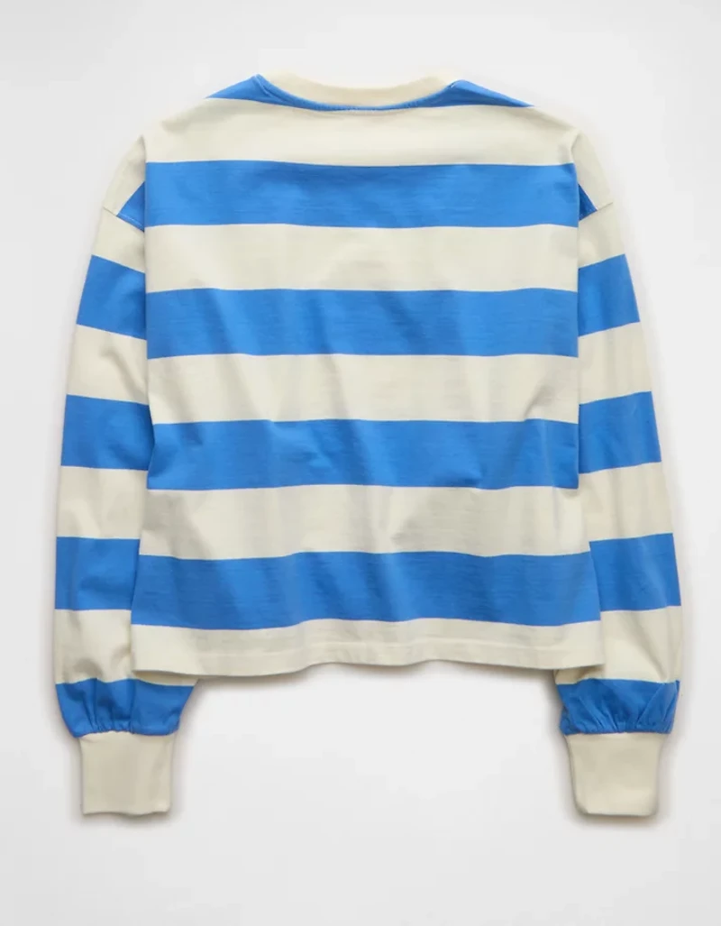 AE Striped Balloon Sleeve T-Shirt