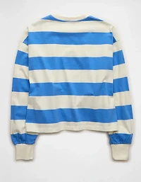 AE Striped Balloon Sleeve T-Shirt