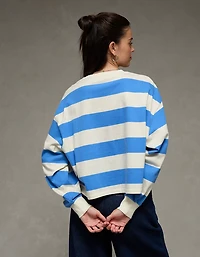 AE Striped Balloon Sleeve T-Shirt