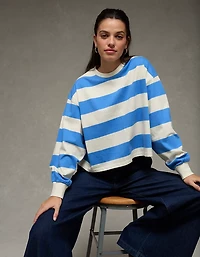 AE Striped Balloon Sleeve T-Shirt