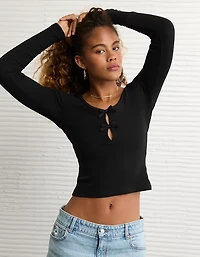 AE Long Sleeve Bow T-Shirt