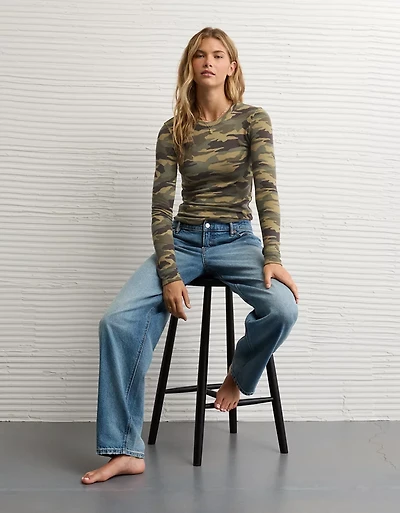 AE Long Sleeve Cozy Crew Neck T-Shirt