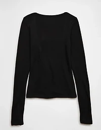 AE Long Sleeve Square Neck T-Shirt